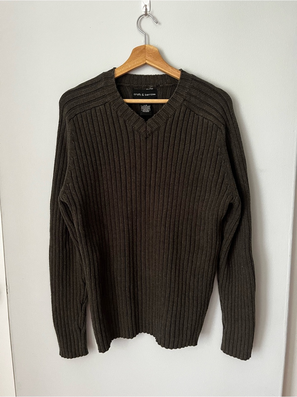 croft & barrow Men's Ribbed V-Neck Sweater